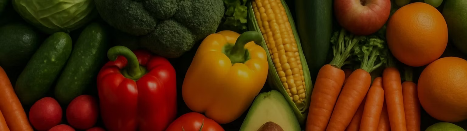 Fresh organic produce section at Food Way supermarket